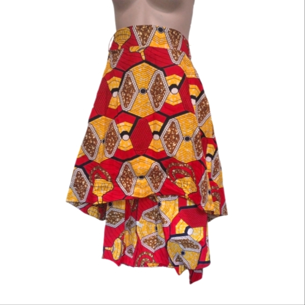 African print skirt